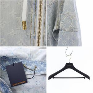 ルイヴィトン LOUIS VUITTON NBA 21AW ジップスルーフーディ デニム 