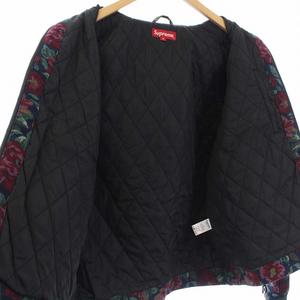 シュプリーム SUPREME 20AW Leather Collar Work Jacket Flower 中綿 