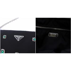 プラダ PRADA 三角プレート チェーンショルダーバッグ クラッチ