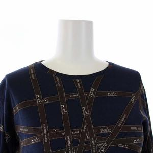 エルメス HERMES Tシャツ カットソー ロンT 長袖 ボルデュック リボン