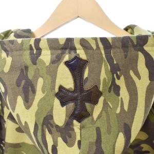 クロムハーツ CHROME HEARTS タガージップ クロス レザーパッチ
