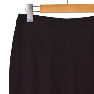 プラダ PRADA 19SS パンツ スラックス フレア 裾フリル 36 黒