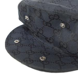 美品 GUCCI グッチ ハンチング 帽子 ぼうし キャンバス GG ブラック 美品 GUCCI グッチ ハンチング 帽子 ぼうし キャンバス GG ブラック