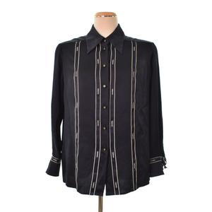 シャネル CHANEL ヴィンテージ 94A ロゴライン リボン ココボタン 