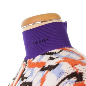 プラダ PRADA 22年製 geometric-motif wool cashmere knit pullover  