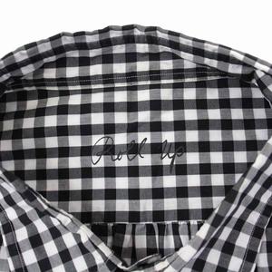 Porter Classic ギンガムチェックシャツ 黒白 ROLL UP GINGHAM CHECK SHIRT（ロール アップ ギンガム チェック