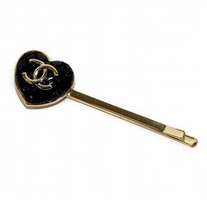 シャネル CHANEL 22年製 B22k ココマーク ハート ヘアピン ヘア