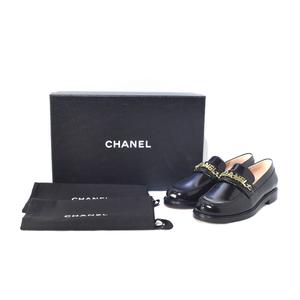 未使用品 シャネル CHANEL ロゴ ココマーク チェーン エナメル