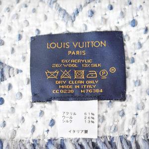 ルイヴィトン LOUIS VUITTON エシャルプ ロゴマニア デニム