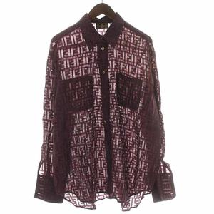 フェンディ FENDI カジュアルシャツ シアー シースルー ヴィンテージ  