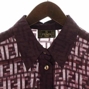 FENDI シースルー　透けてる　トップス　ロゴ　ズッカ柄　ヴィンテージ レア 楽天市場】【中古】 FENDI （フェンディ） FFモチーフ ズッカ柄