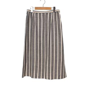 ジバンシィ GIVENCHY GLAMOUR 台形 タイト スカート ロング ストライプ  