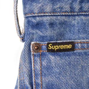 Supreme ペインターパンツ　デニム　 ダークブルー　Gonz ロゴ Supreme 'Double Knee Painter Pant'ダブルニー ペインター