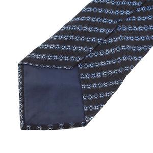 ち*し様 ③未使用　CHANEL シャネル ネクタイ　ブルー　【290c4cac 中古・古着通販】CHANEL (シャネル) ネクタイ 総柄 ドット