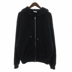 セリーヌ CELINE パーカー ジップアップ ロゴ XL 黒 ブラック 