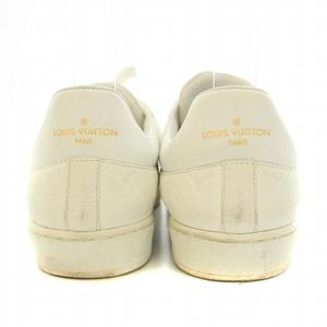 ルイヴィトン LOUIS VUITTON ルクセンブルグライン スニーカー シューズ モノグラム レザー 5 24.5cm 白 ホワイト MS1109 /YT ●D メンズ レディース