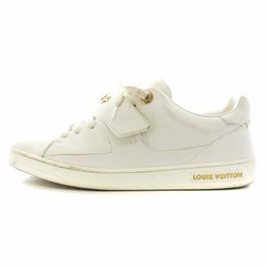 ルイヴィトン LOUIS VUITTON フロントローライン LVロゴ モノグラムフラワー スニーカー シューズ 36 23.0cm 白 ホワイト /AN9 ☆AA★ レディース