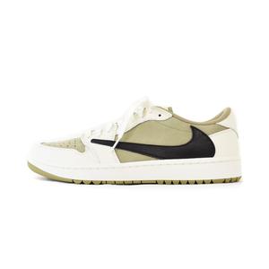 ナイキ NIKE Travis Scott Air Jordan 1 Low Golf NRG Neutral Olive トラヴィススコット エアジョーダン1 ロー ゴルフ ニュートラルオリーブ スニーカー US10 ベージュ FZ3124-200 ☆AA★ メンズ