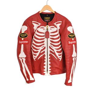 シュプリーム SUPREME バンソン VANSON Leather Bones Jacket レザー