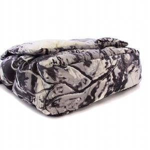 プラダ PRADA Re-Nylon プリント ショルダーバッグ クロスボディバッグ 三角プレート グレー /KH メンズ