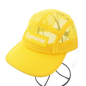 未使用品 シュプリーム SUPREME 18ss Cordura Camp Cap コーデュラキャンプキャップ ベースボールキャップ ボックスロゴ メッシュ 黄色 /KH ☆AA★ メンズ