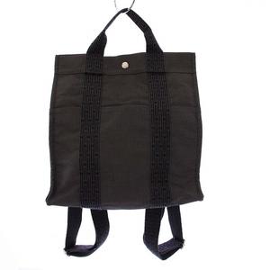 エルメス HERMES エールラインMM リュックサック デイバッグ グレー /KH ●D レディース