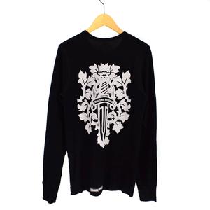 クロムハーツ 刺繍デザイン ワッフル ロングスリーブ クロムハーツ CHROME HEARTS ロングワッフルTシャツ ヘアリー