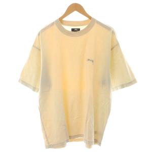 ステューシー STUSSY Tシャツ カットソー 半袖 ロゴ XL ベージュ /AN32 ☆AA★ メンズ