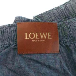 ロエベ LOEWE ショートパンツ ハーフパンツ コットン L 紺 ネイビー  