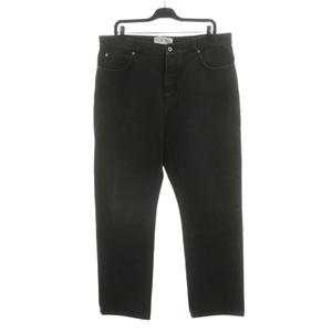ロエベ LOEWE ストレートレッグジーンズ デニムパンツ ジーパン Gパン ボタンフライ 56 黒 ブラック H526Y11W29 /AN30 ☆AA★ メンズ