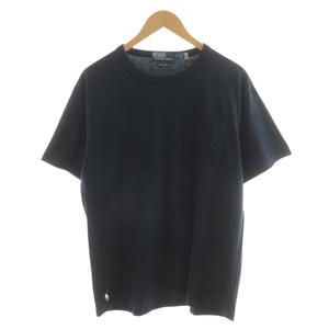 ラルフローレン RALPH LAUREN Tシャツ カットソー 半袖 ロゴ 刺繍 S 紺 ネイビー /AN31 メンズ