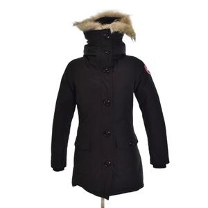 カナダグース CANADA GOOSE BRONTE PARKA ブロンテ パーカー ダウンジャケット XS 黒 ブラック 2603JL ☆AA★ レディース