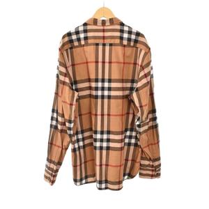 バーバリー BURBERRY シャツ 長袖 ノバチェック XL ベージュ 4059128 ☆AA★ メンズ