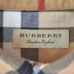 バーバリー BURBERRY シャツ 長袖 ノバチェック XL ベージュ 4059128 ☆AA★ メンズ