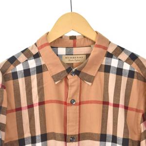バーバリー BURBERRY シャツ 長袖 ノバチェック XL ベージュ 4059128 ☆AA★ メンズ