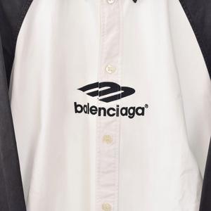 バレンシアガ BALENCIAGA 23SS オーバーサイズ シャツ 長袖 ユーズド