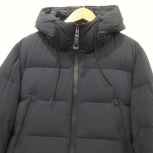 未使用品 デュノ DUNO ダウンジャケット ナイロン フード ジップアップ 48 紺 ネイビー 2209-JUMP7 メンズ