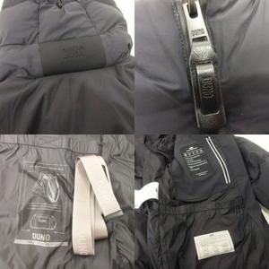 未使用品 デュノ DUNO ダウンジャケット ナイロン フード ジップアップ 48 紺 ネイビー 2209-JUMP7 メンズ