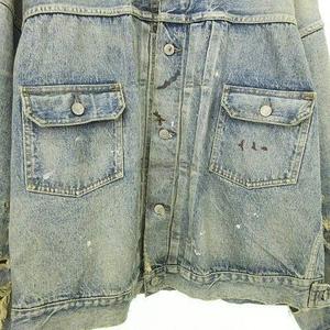 セントマイケル SAINTMICHAEL ベルベルジン BerBerJin 23AW デニムジャケット Gジャン ダメージ加工 XL 青 ブルー SM-A23-0000-C17 ☆AA★ メンズ