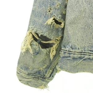 セントマイケル SAINTMICHAEL ベルベルジン BerBerJin 23AW デニムジャケット Gジャン ダメージ加工 XL 青 ブルー SM-A23-0000-C17 ☆AA★ メンズ