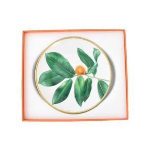 未使用品 エルメス HERMES パシフォリア Passifolia コレクション パンプレート 食器 緑 グリーン その他