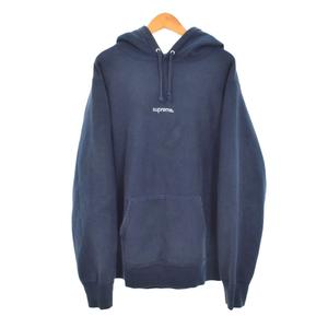 シュプリーム SUPREME 18FW Trademark Hooded Sweatshirt トレードマーク スウェット パーカー フーディー M 紺 ネイビー メンズ