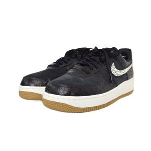 未使用品 ナイキ NIKE Women's Air Force 1 Low Black Ostrich ウィメンズ エアフォース1 ロー ブラックオストリッチ スニーカー US10.5 黒 ブラック DZ2708-002 メンズ