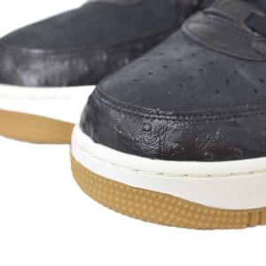 未使用品 ナイキ NIKE Women's Air Force 1 Low Black Ostrich ウィメンズ エアフォース1 ロー ブラックオストリッチ スニーカー US10.5 黒 ブラック DZ2708-002 メンズ