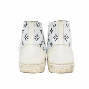 ルイヴィトン LOUIS VUITTON 21SS タトゥーライン モノグラム レザー ハイカット スニーカー 7 白 ホワイト 1A8KH5 ☆AA★ メンズ