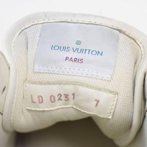 ルイヴィトン LOUIS VUITTON 21SS タトゥーライン モノグラム レザー ハイカット スニーカー 7 白 ホワイト 1A8KH5 ☆AA★ メンズ