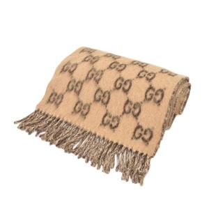 グッチ GUCCI GGアルパカ ウール スカーフ マフラー 茶 ブラウン 851289 4GAKV ☆AA★ メンズ レディース