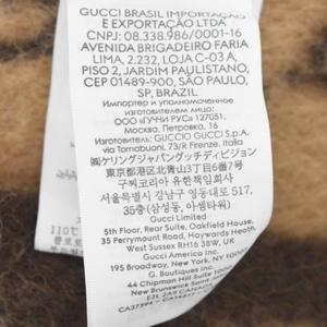 グッチ GUCCI GGアルパカ ウール スカーフ マフラー 茶 ブラウン 851289 4GAKV ☆AA★ メンズ レディース