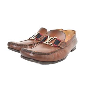 ルイヴィトン LOUIS VUITTON Montaigne Loafer モンテーニュ コインローファー レザー 8 茶 ブラウン 1A35PD ☆AA★ メンズ
