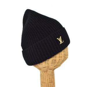 ルイヴィトン LOUIS VUITTON ビーニー LV スパーク ニット帽 帽子 黒 ブラック M77877 ☆AA★ レディース